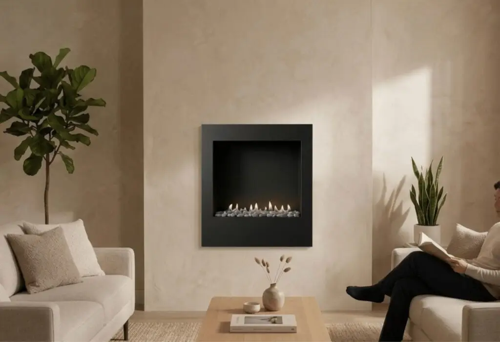 chimenea negra minimalista