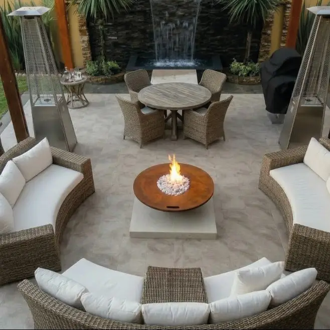 centro de fuego moderno