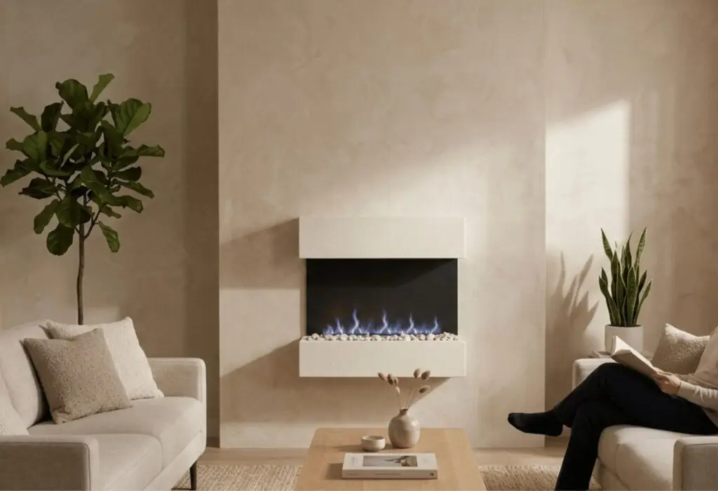 chimenea blanca terra minimalista