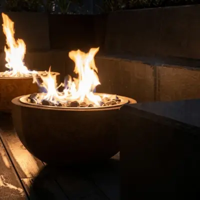 centro de fuego doble